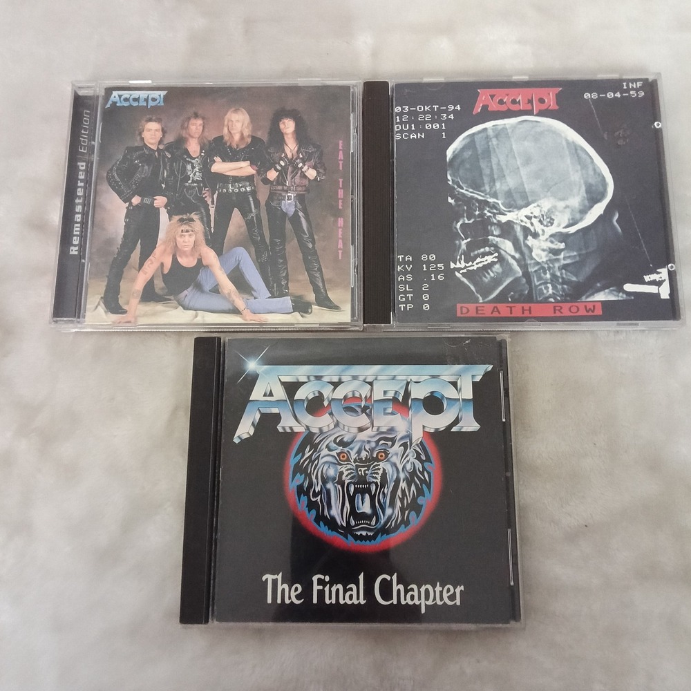 Accept CD Lot Eat The Heat Death Row The Final Chapter Live Heavy Metal 3 Album